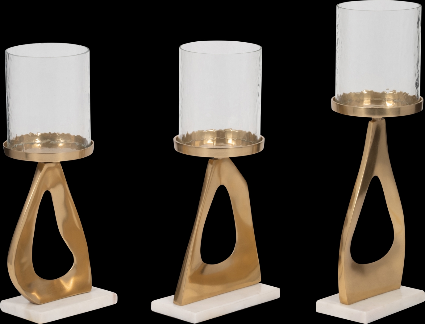 Kilkee Gold Candle Holder, Set of 3 - Thumbnail - Image 3