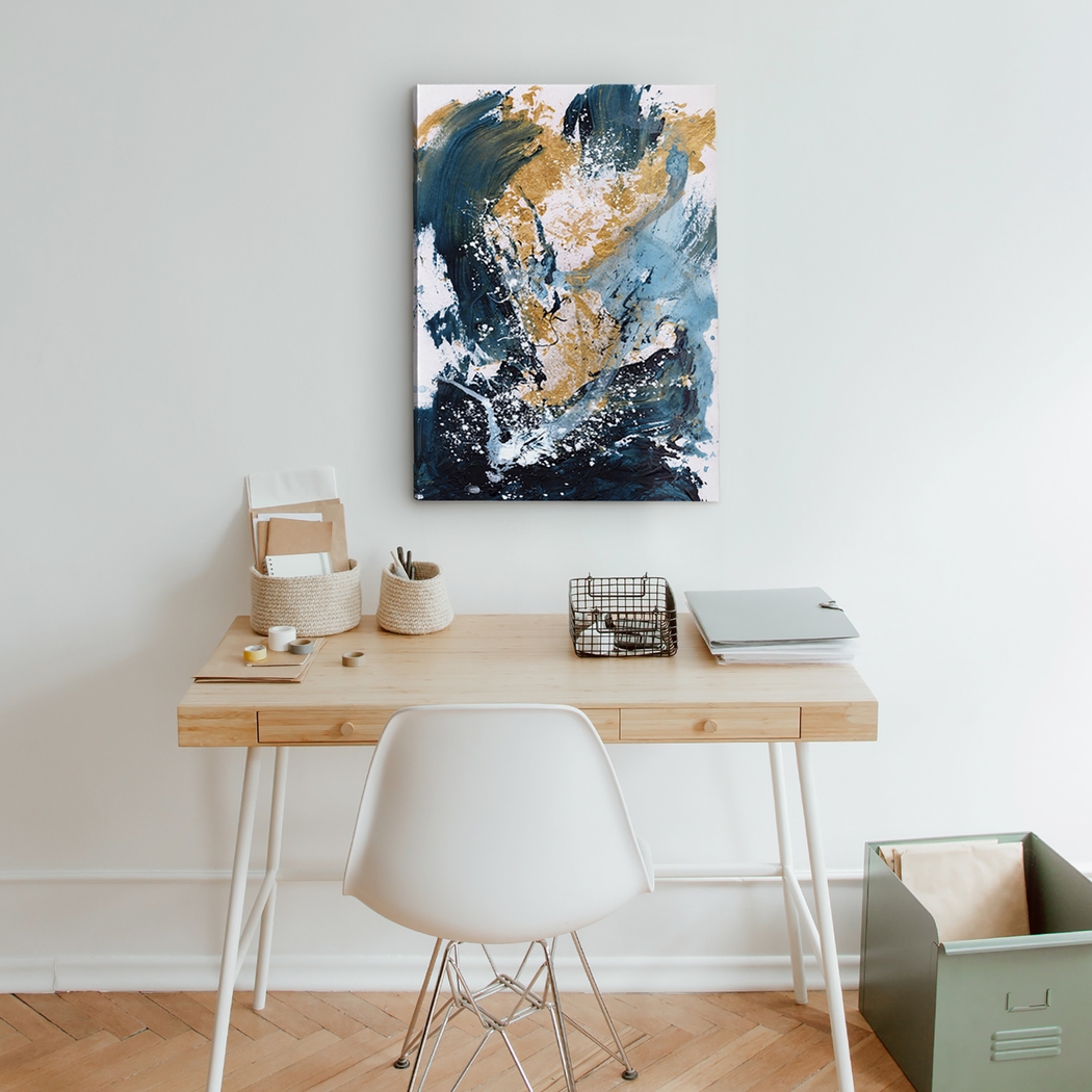 Killamey Blue Canvas Wall Art - Thumbnail - Image 2