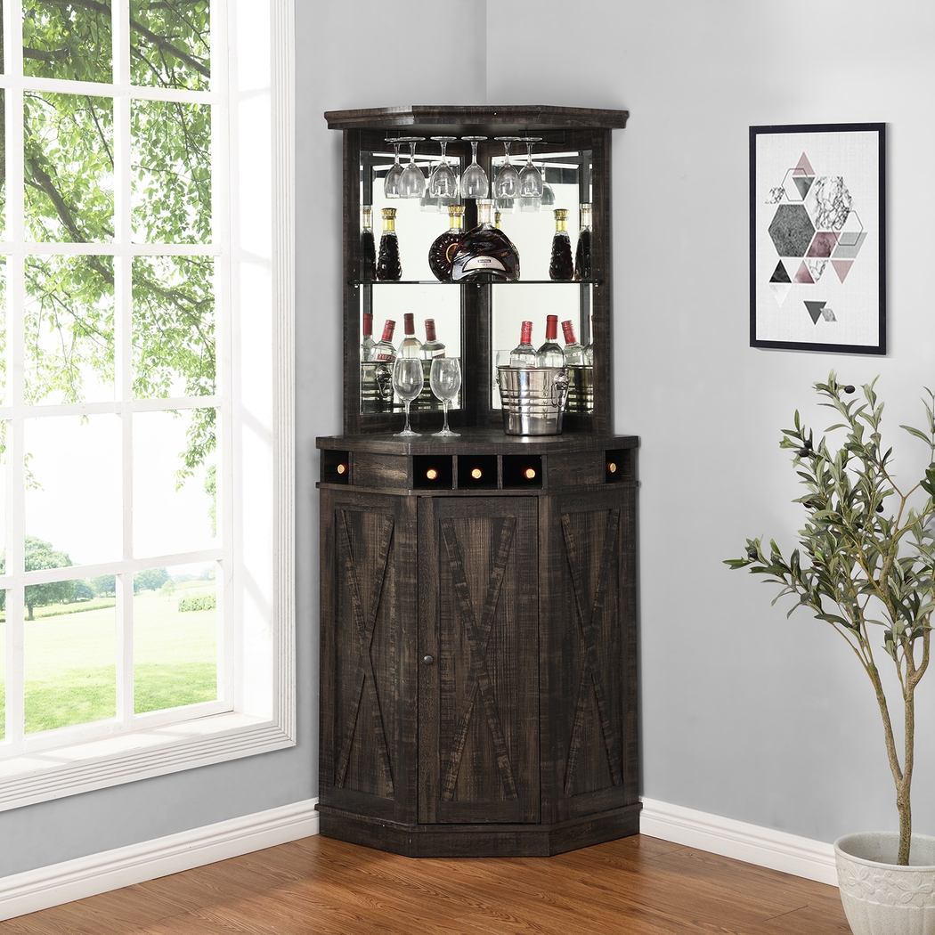 Kilso Charcoal Bar Cabinet - Thumbnail - Image 5