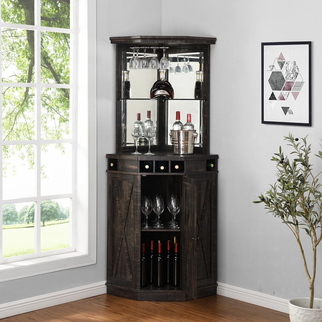 Kilso Charcoal Bar Cabinet - Thumbnail - Image 6