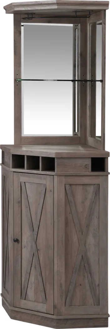 Kilso Gray Bar Cabinet - Thumbnail - Image 2