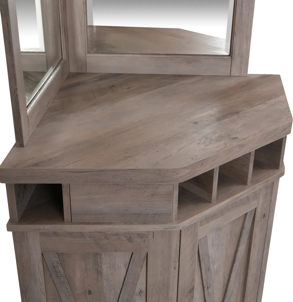 Kilso Gray Bar Cabinet - Thumbnail - Image 4