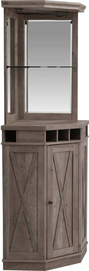 Kilso Gray Bar Cabinet - Thumbnail - Image 1