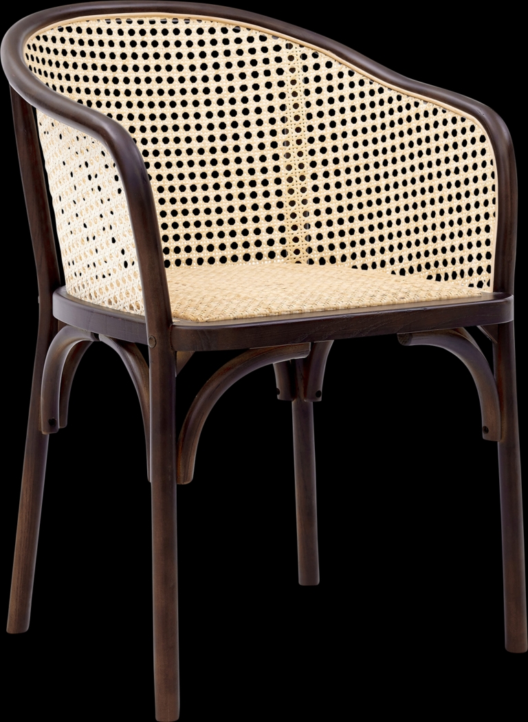 Kiltie Walnut Arm Chair - Thumbnail - Image 1