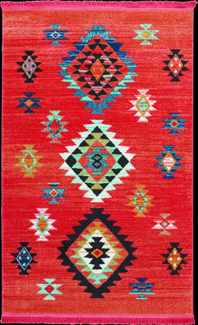 Kids Kima Persimmon 3'11 x 6'2 Rug - Thumbnail - Image 1
