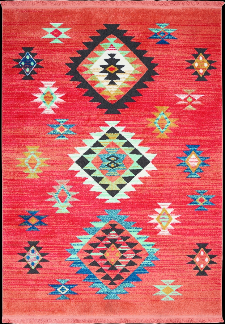 Kids Kima Persimmon 5'3 x 7'6 Rug - Thumbnail - Image 1