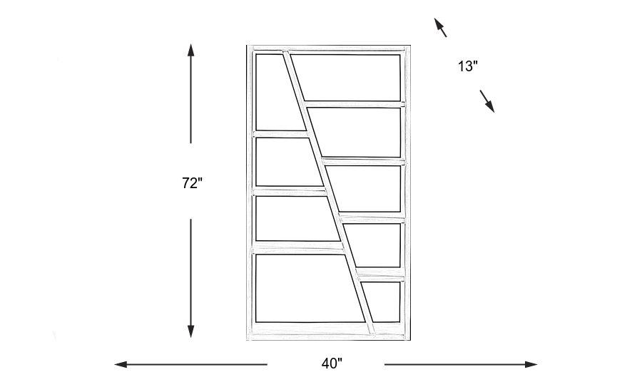 Dimension Image. Please refer to the Dimension Tab on this page for dimension details.