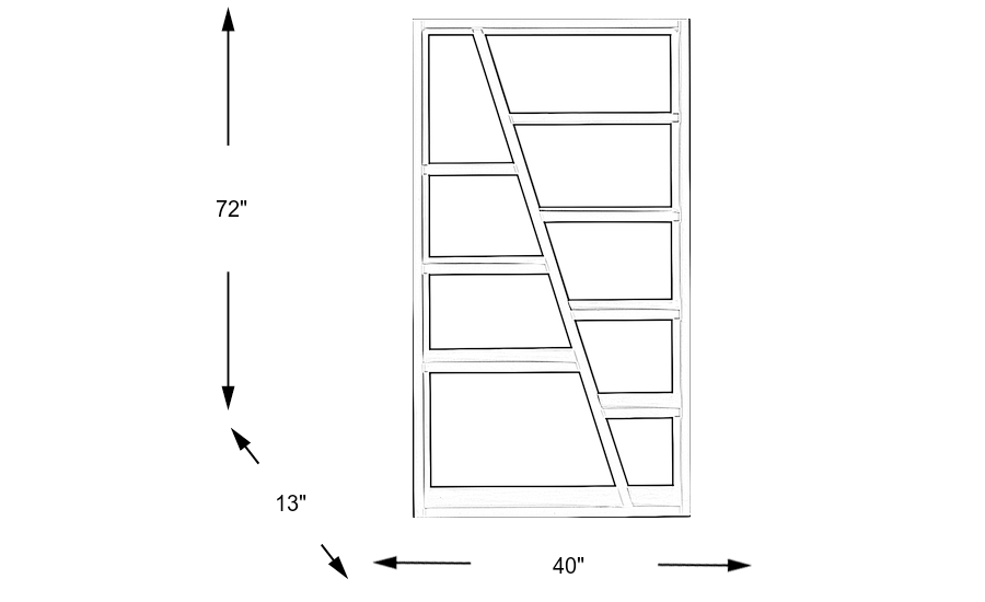 Dimension Image. Please refer to the Dimension Tab on this page for dimension details.