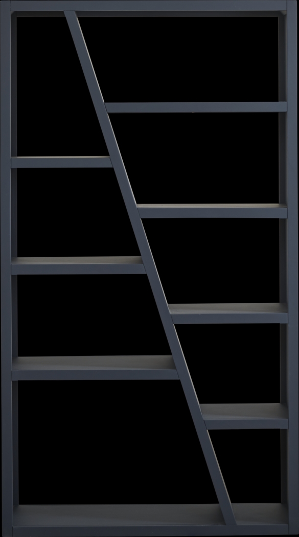 Kimball Junction Dark Blue 40" Room Divider Bookcase - Thumbnail - Image 1
