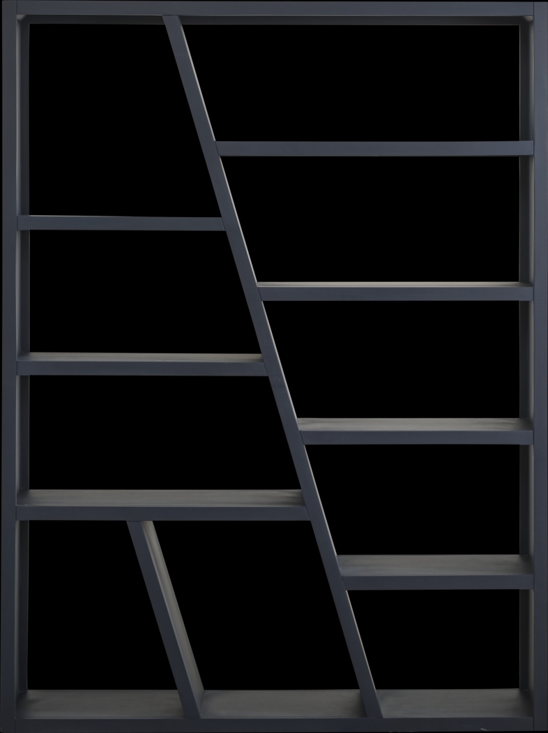 Kimball Junction Dark Blue 54" Room Divider Bookcase - Thumbnail - Image 1