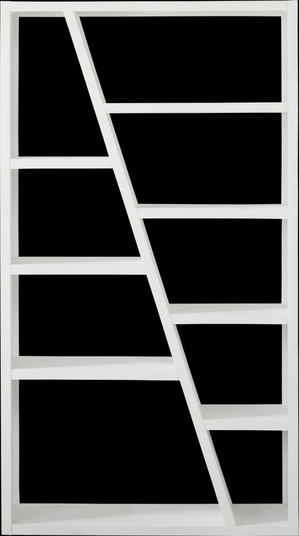 Kimball Junction White 40" Room Divider Bookcase - Thumbnail - Image 1