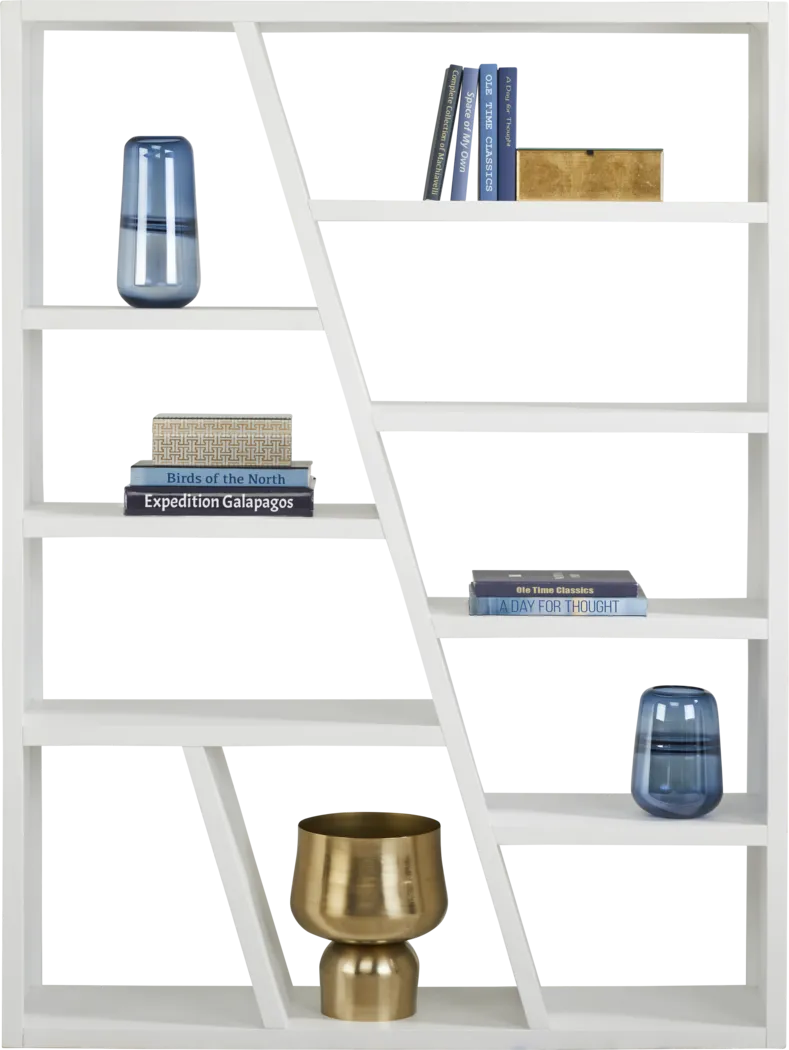 Kimball Junction White 54" Room Divider Bookcase - Thumbnail - Image 2