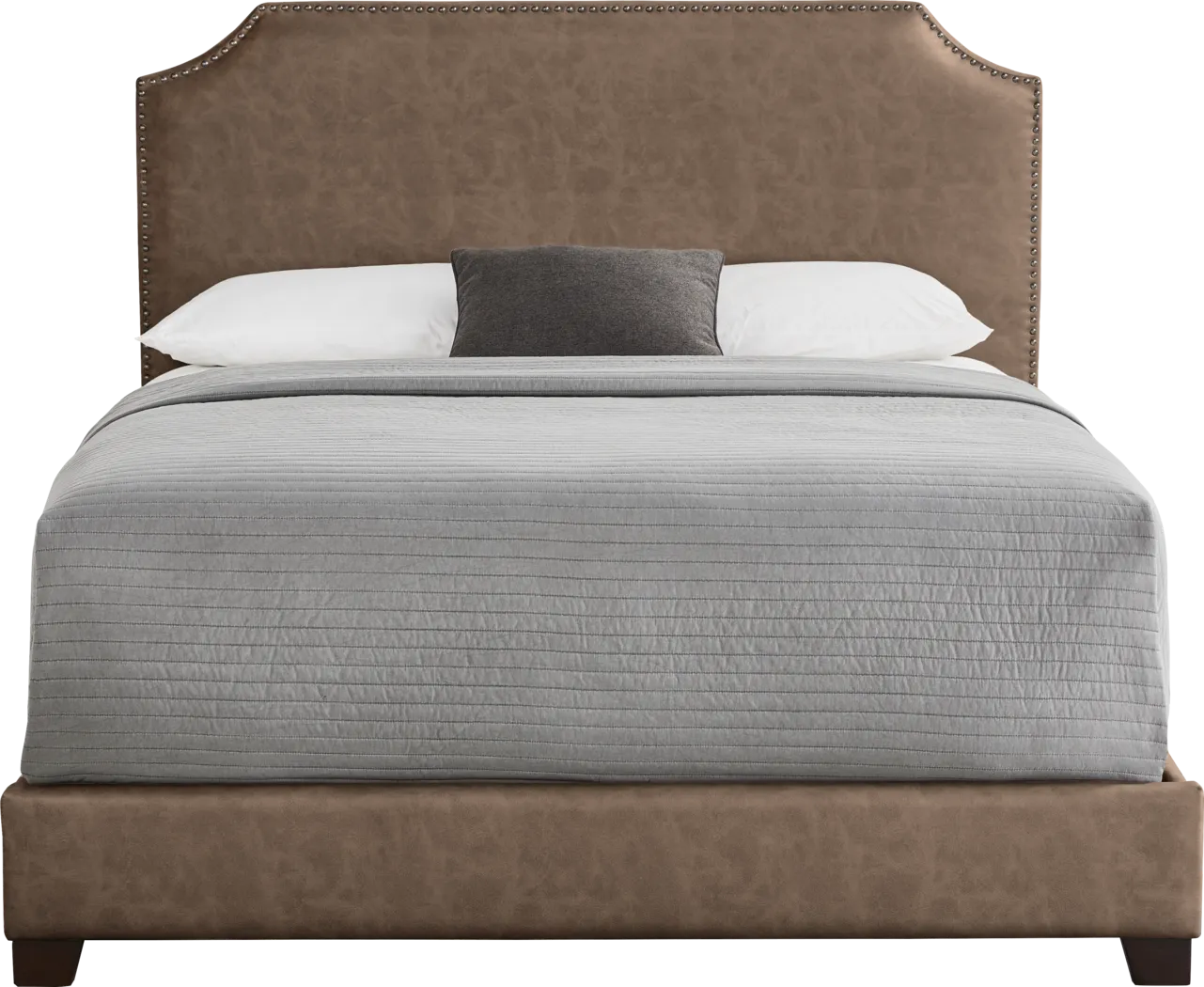 Kimberley Brown 3 Pc King Upholstered Bed - Thumbnail - Image 1