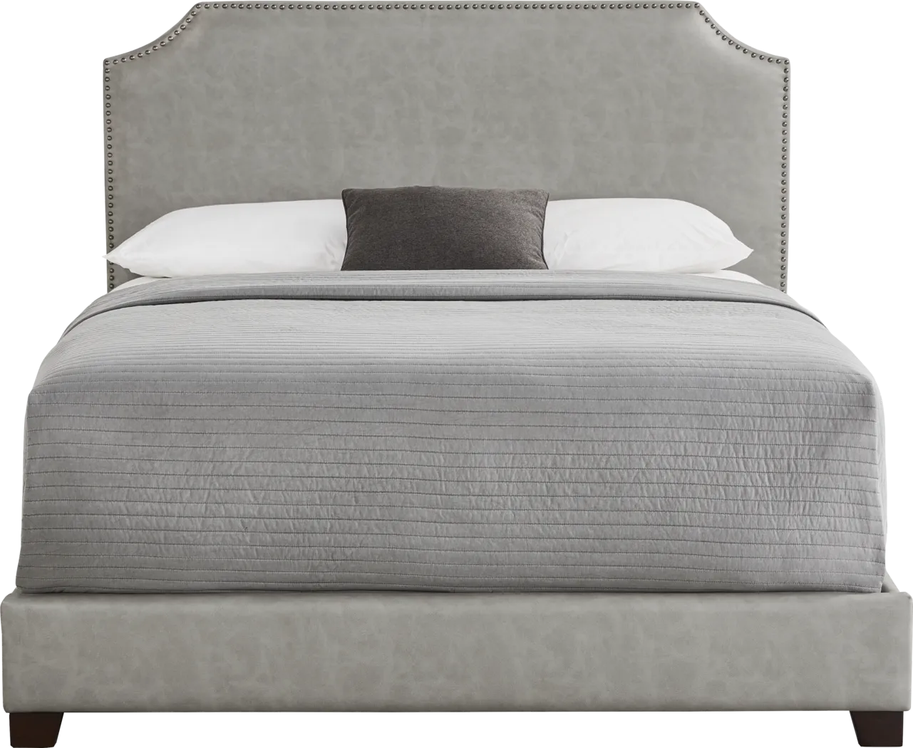 Kimberley Gray 3 Pc King Upholstered Bed - Thumbnail - Image 1