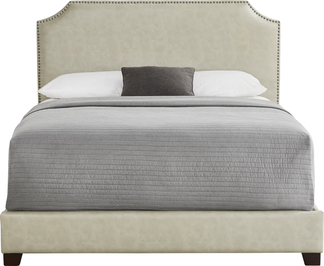 Kimberley Tan 3 Pc King Upholstered Bed - Thumbnail - Image 1