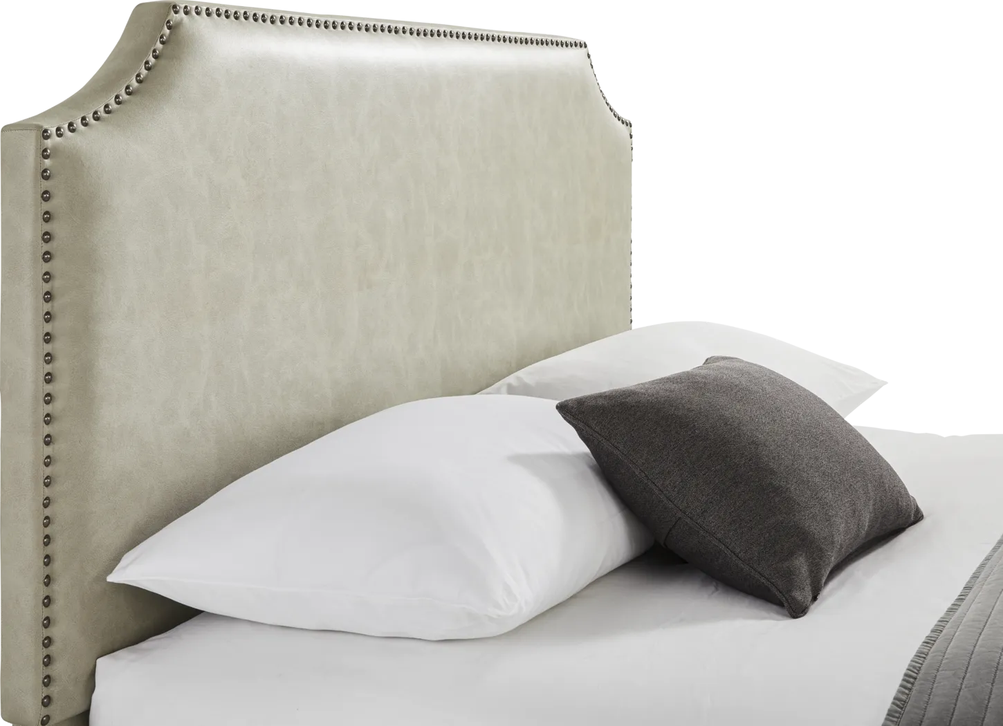 Kimberley Tan 3 Pc Queen Upholstered Bed - Thumbnail - Image 2