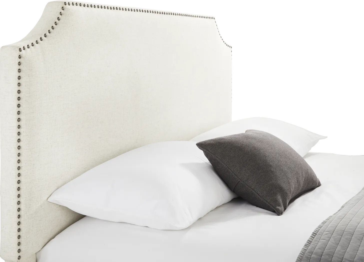 Kimberley White 3 Pc King Upholstered Bed - Thumbnail - Image 2