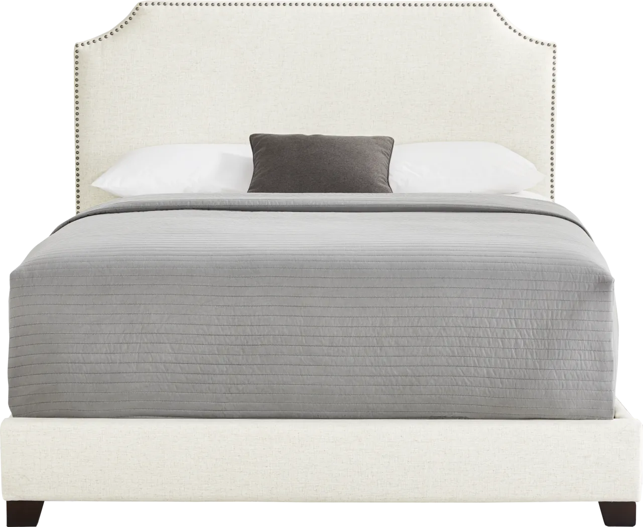 Kimberley White 3 Pc King Upholstered Bed - Thumbnail - Image 1