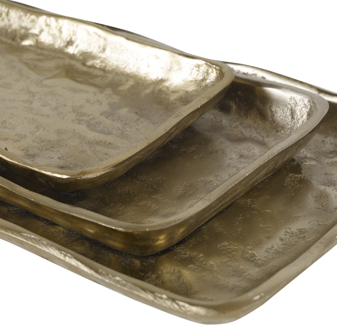 Kimberlin Gold Tray, Set of 3 - Thumbnail - Image 3