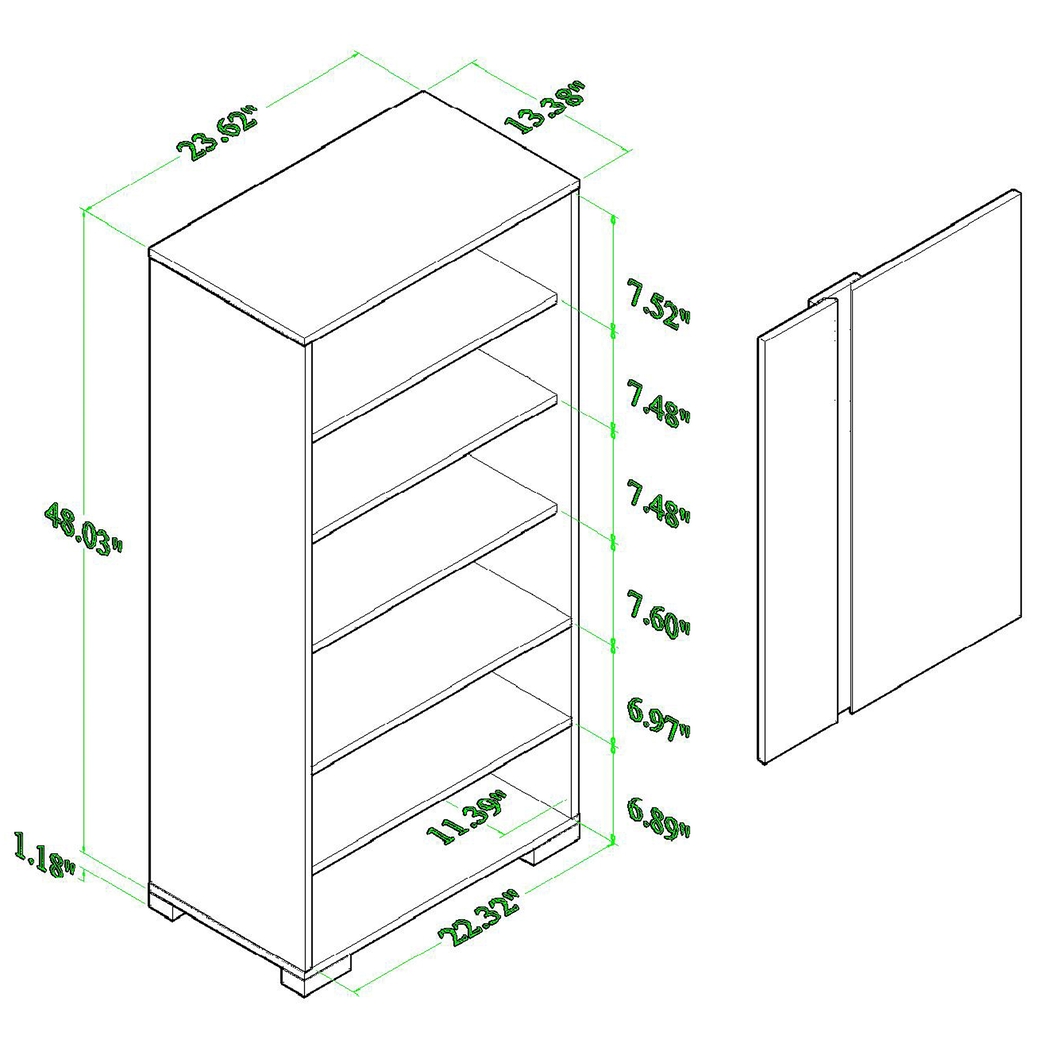 Kimeron Brown Shoe Storage Cabinet - Thumbnail - Image 11
