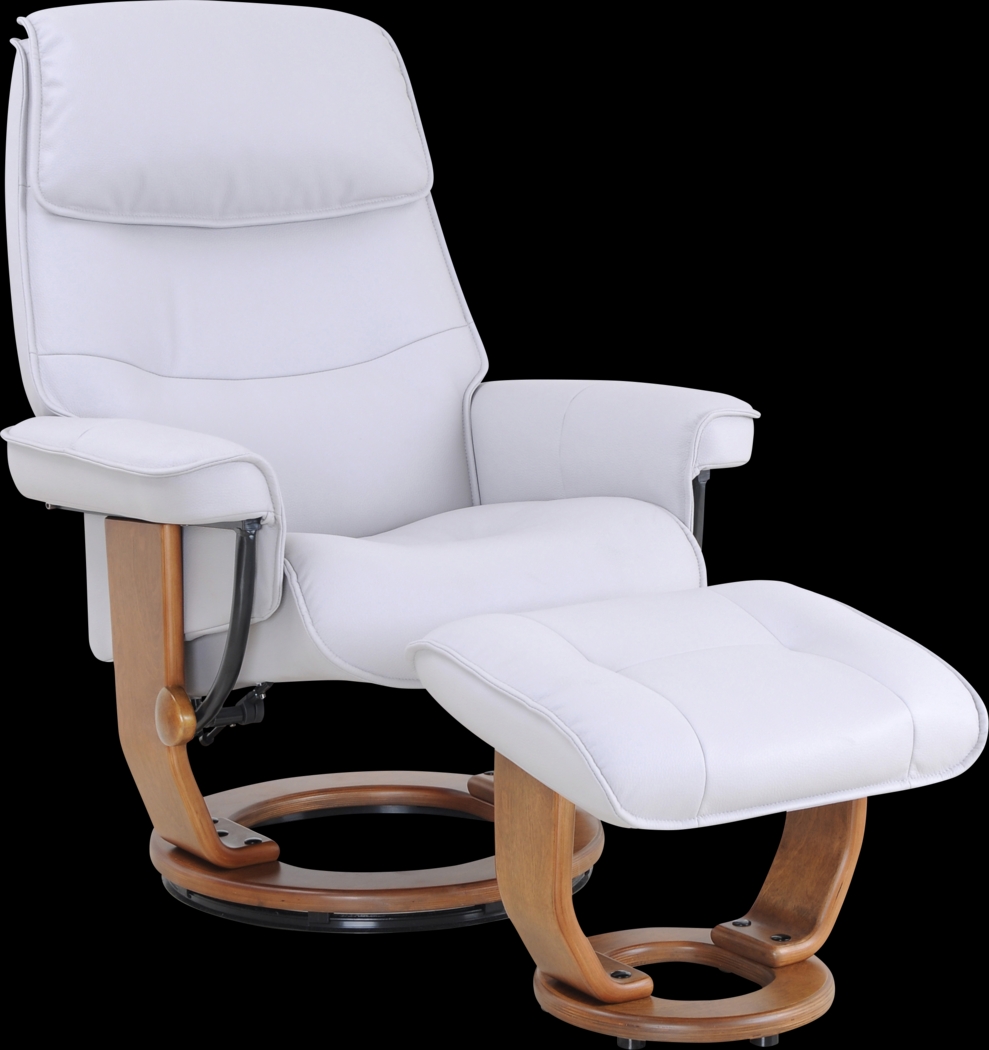 Kimi Way Gray Recliner and Ottoman - Thumbnail - Image 1