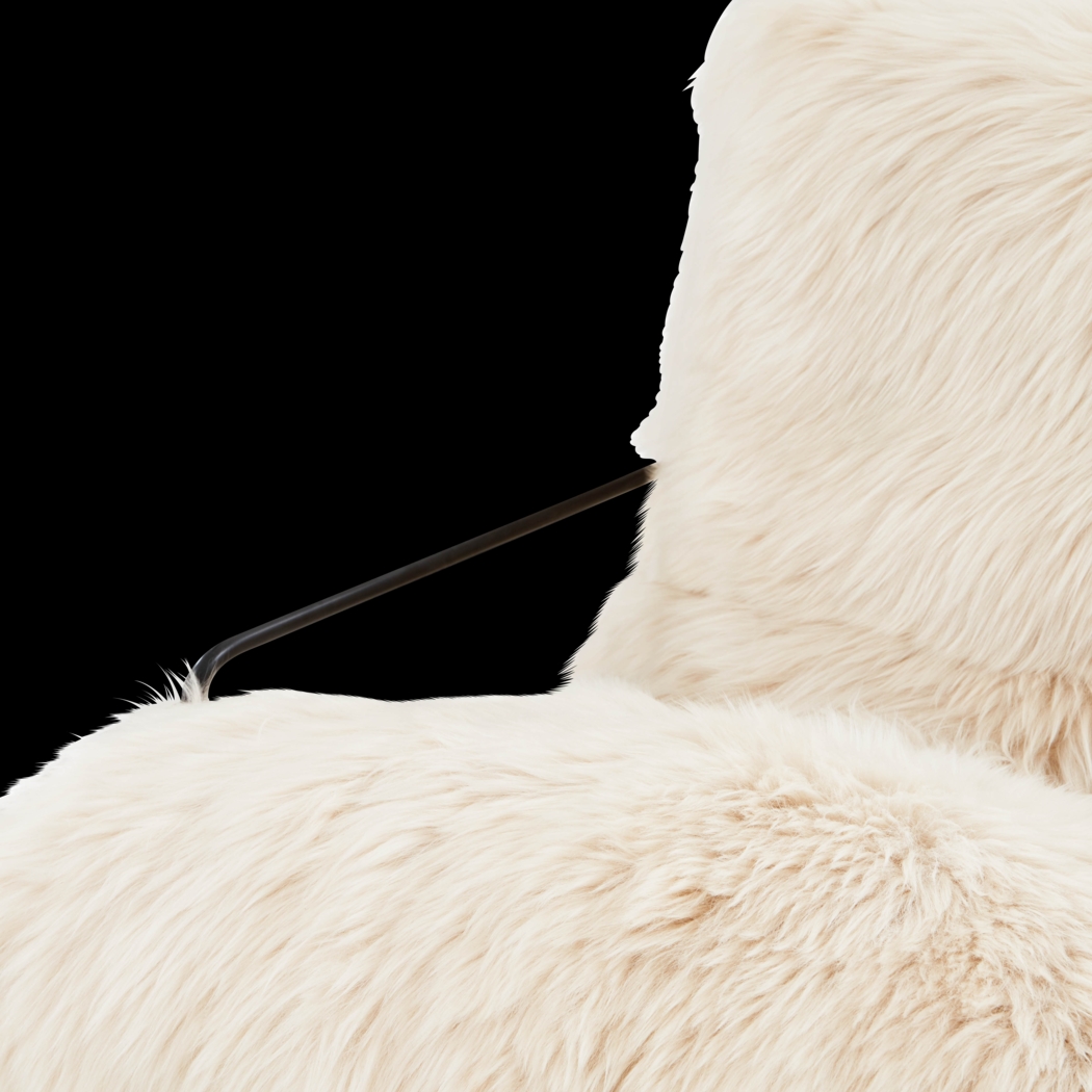 Kimi White Accent Chair - Thumbnail - Image 3