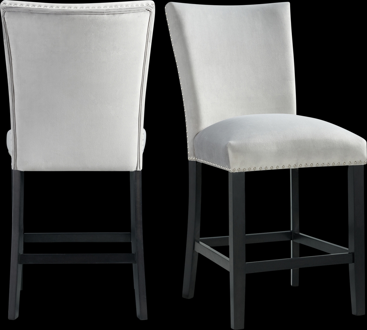 Kimlie Gray Counter Height Chair Set - Thumbnail - Image 1