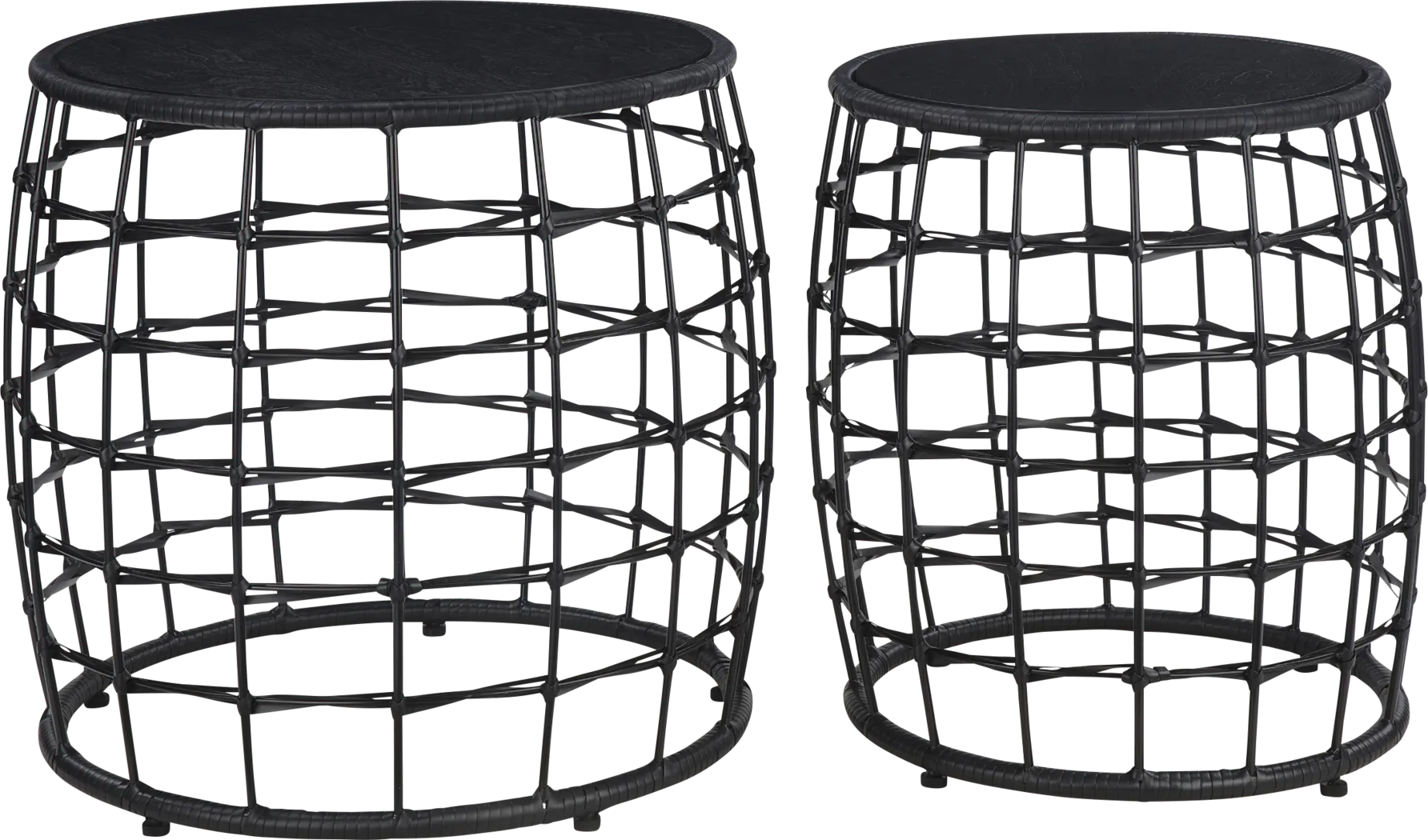 Kimlly Black Nesting Table - Thumbnail - Image 1