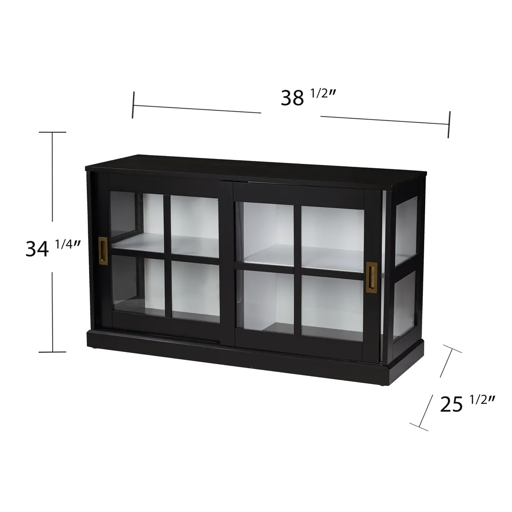 Kimmeridge Black Curio Cabinet - Thumbnail - Image 6