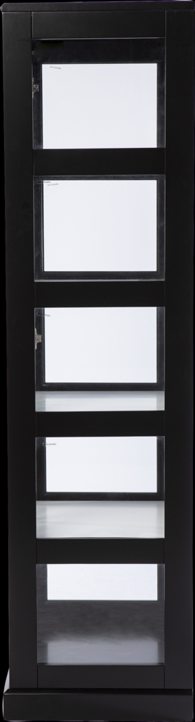 Kimmeridge Black Tall Curio Cabinet - Thumbnail - Image 2