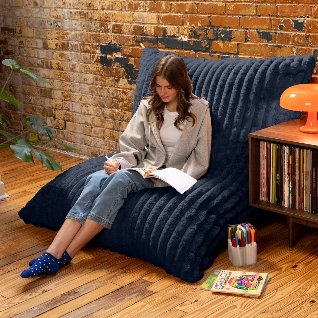 Kimna II Blue Bean Bag Rocking Chair - Thumbnail - Image 6