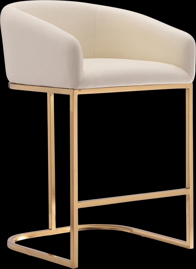 Kimron Beige Counter Height Stool - Thumbnail - Image 1
