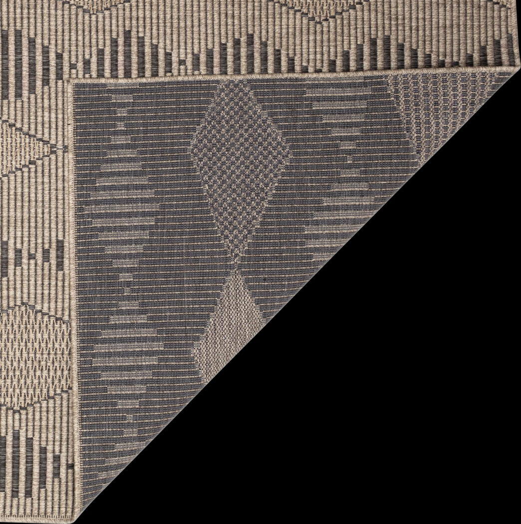 Kinacol Taupe 5'3 x 7'3 Indoor/Outdoor Rug - Thumbnail - Image 4