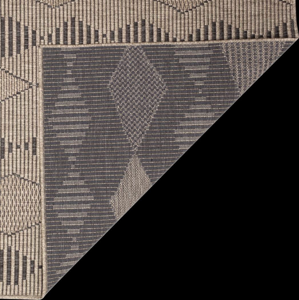 Kinacol Taupe 7'10 Square Indoor/Outdoor Rug - Thumbnail - Image 4