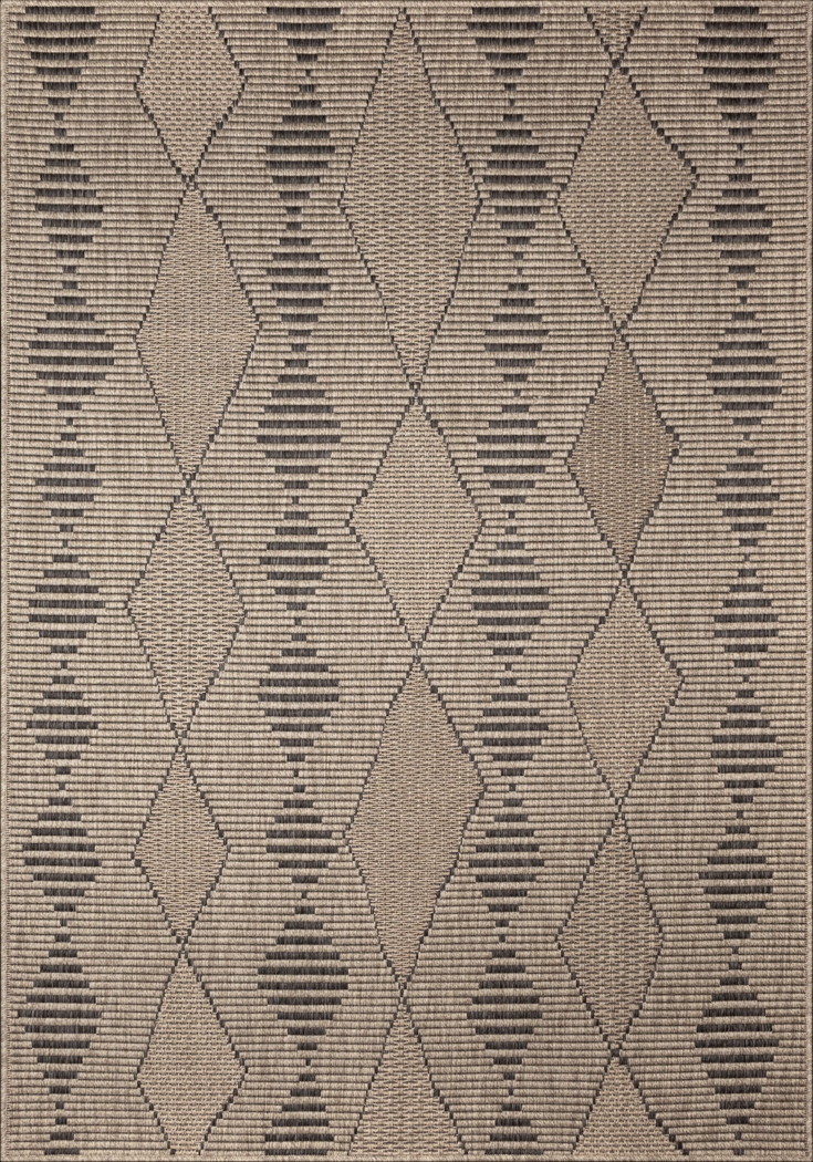 Kinacol Taupe 7'10 x 9'10 Indoor/Outdoor Rug - Thumbnail - Image 1