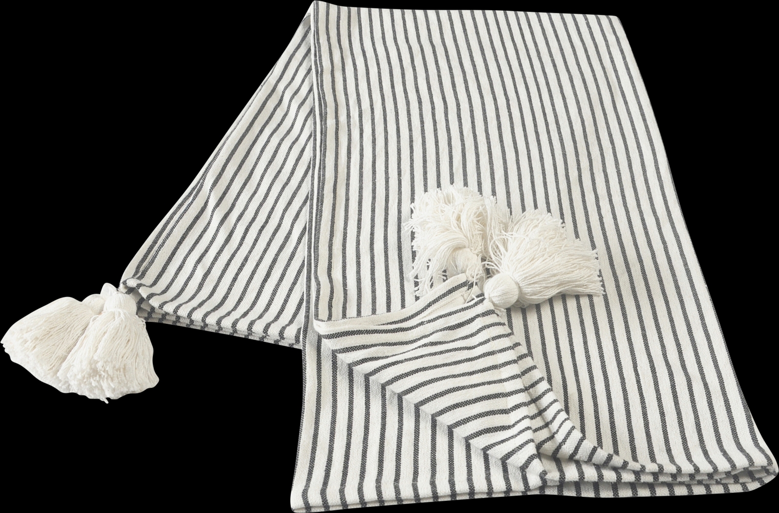 King Lane Black Throw Blanket - Thumbnail - Image 3