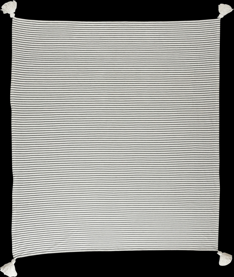 King Lane Black Throw Blanket - Thumbnail - Image 1