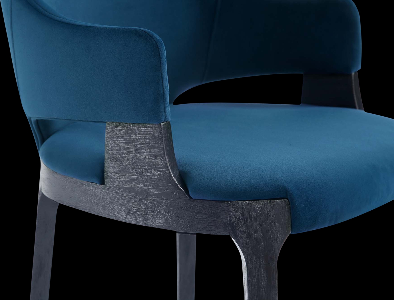 Kingery Blue Arm Chair - Thumbnail - Image 3