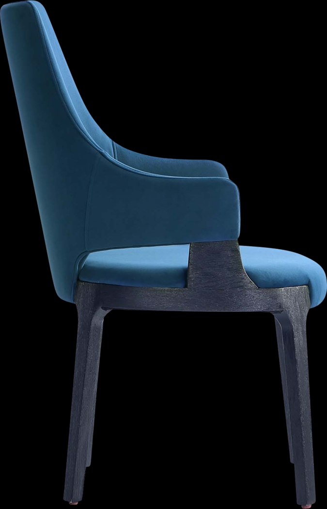 Kingery Blue Arm Chair - Thumbnail - Image 4