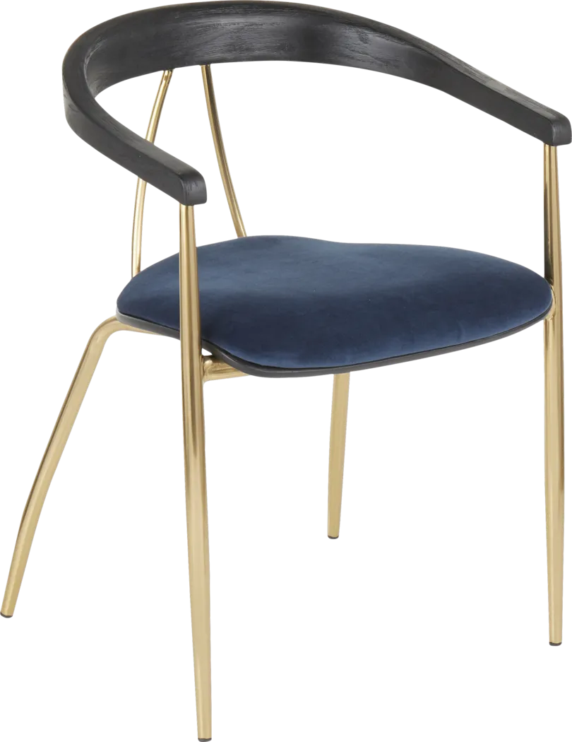 Kingrow Blue Arm Chair, Set of 2 - Thumbnail - Image 2