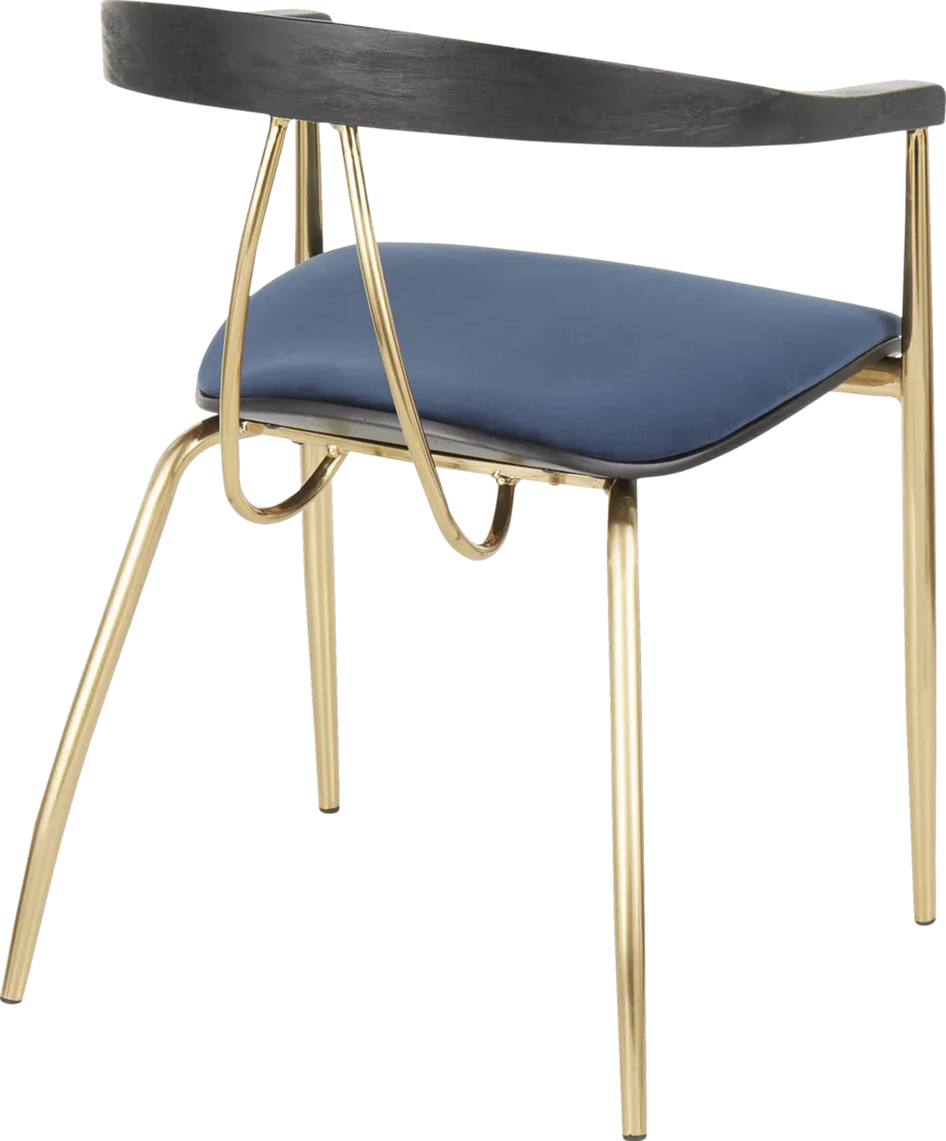 Kingrow Blue Arm Chair, Set of 2 - Thumbnail - Image 4