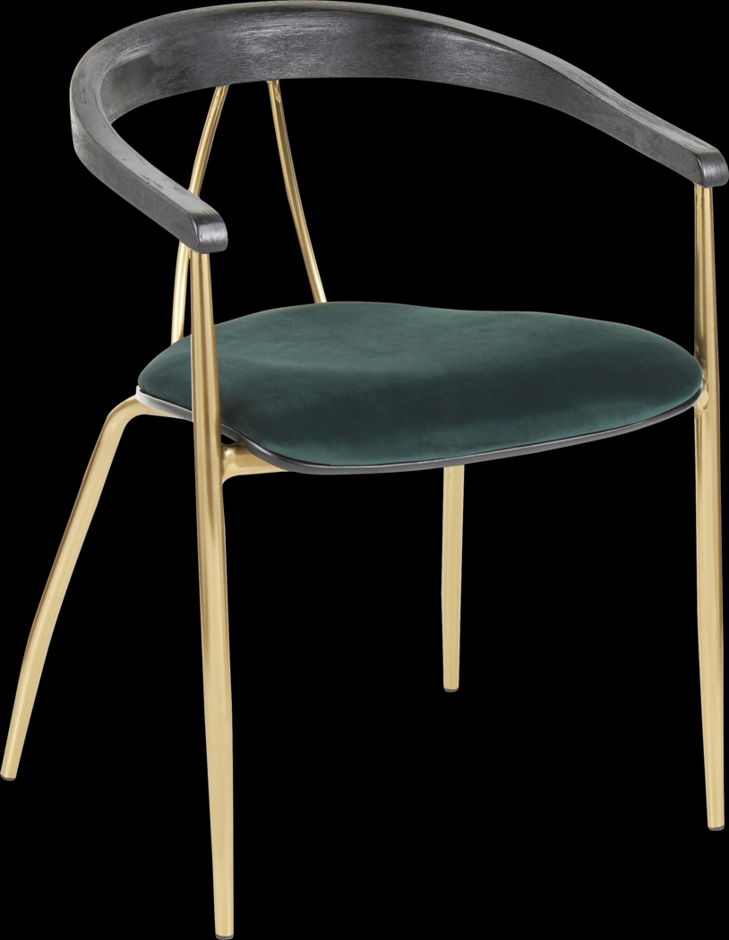 Kingrow Green Arm Chair, Set of 2 - Thumbnail - Image 2