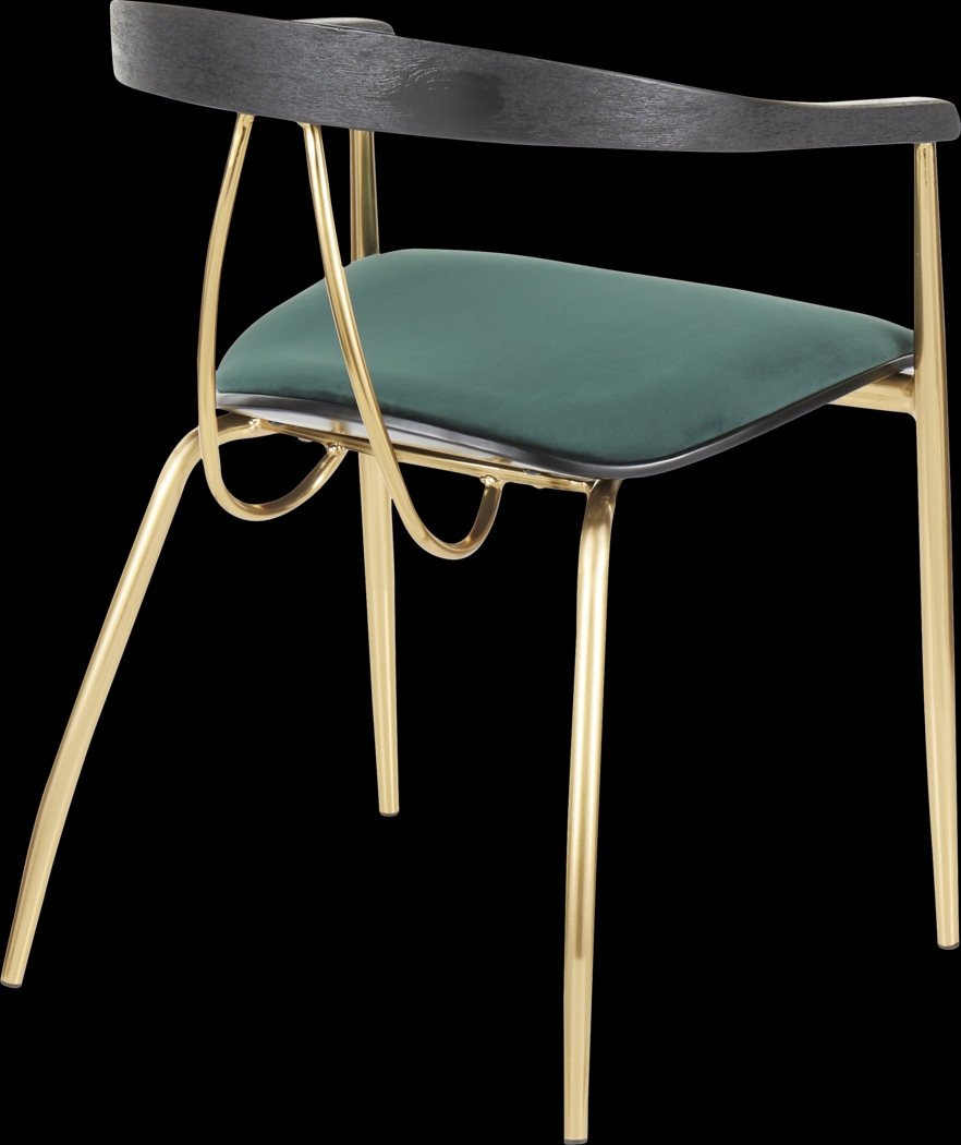 Kingrow Green Arm Chair, Set of 2 - Thumbnail - Image 4