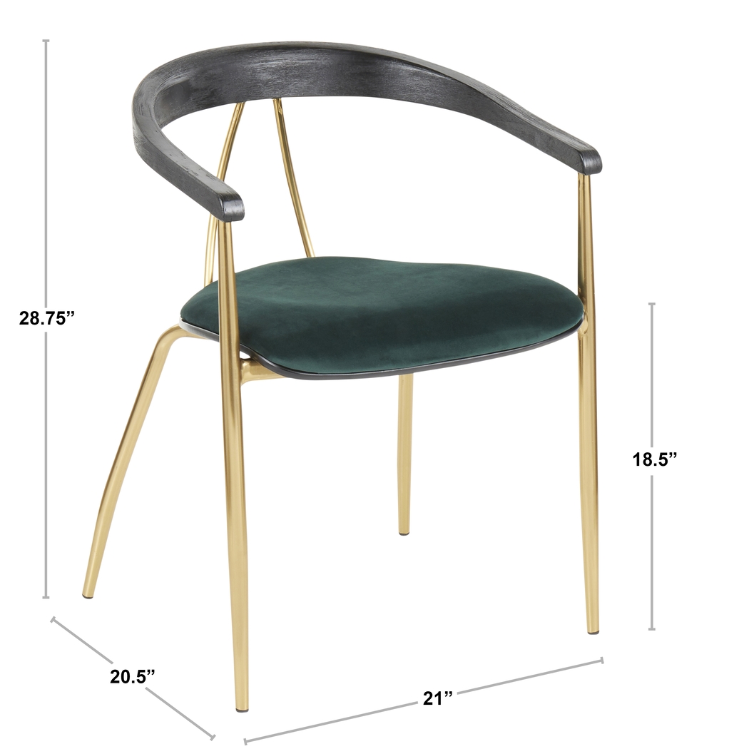 Kingrow Green Arm Chair, Set of 2 - Thumbnail - Image 10