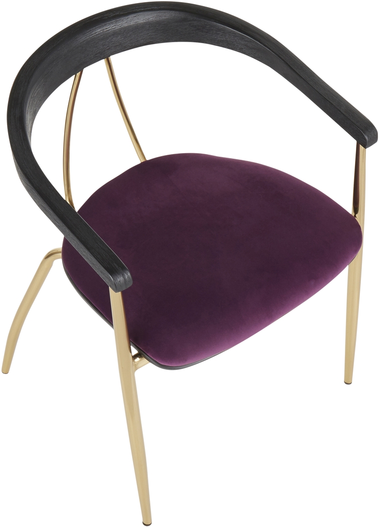 Kingrow Purple Arm Chair, Set of 2 - Thumbnail - Image 7