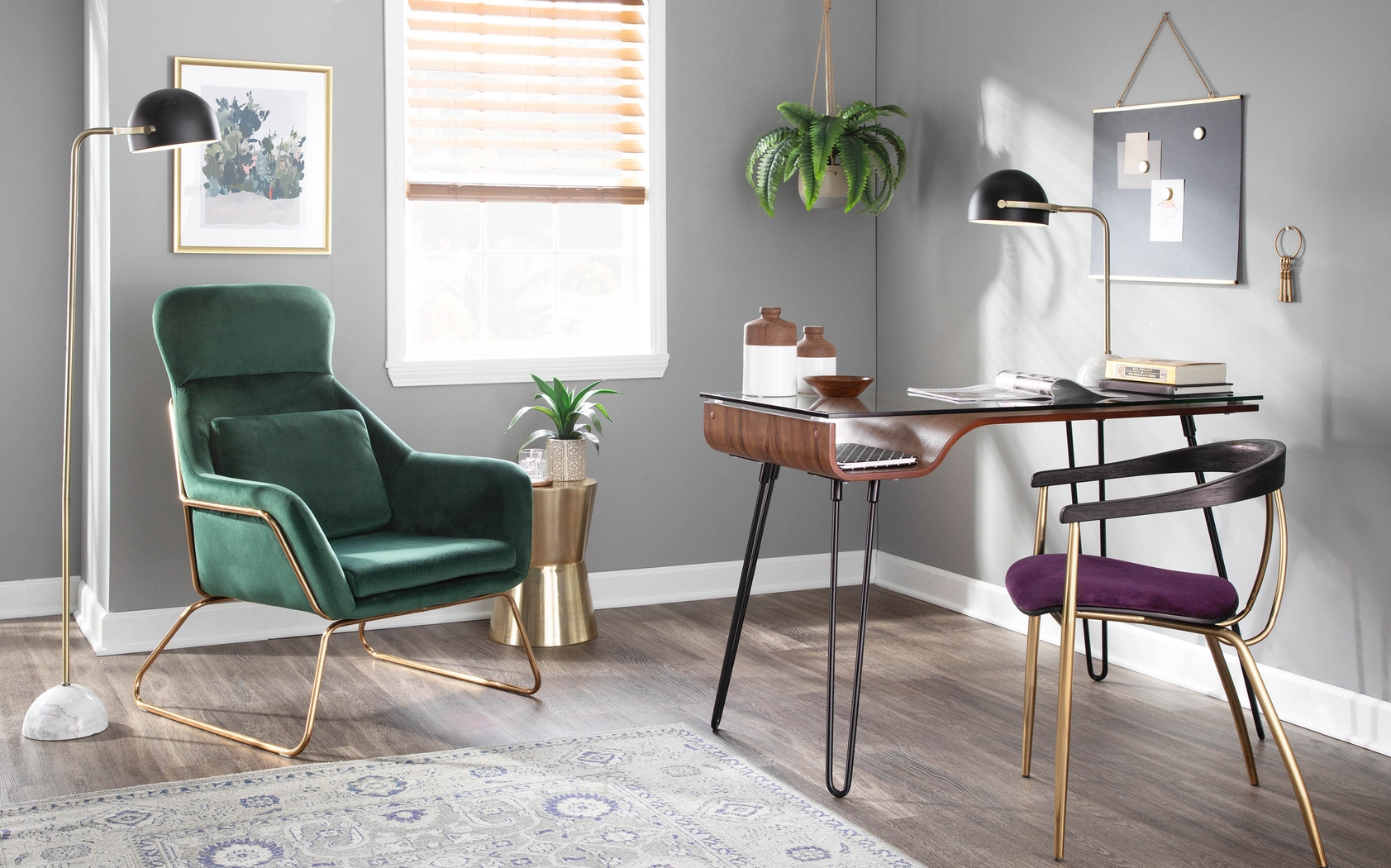 Kingrow Purple Arm Chair, Set of 2 - Thumbnail - Image 10