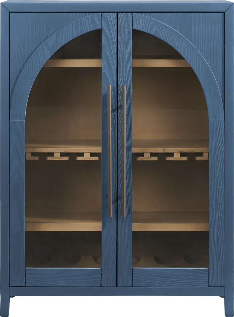 King's Road Navy Wine Cabinet - Thumbnail - Image 1