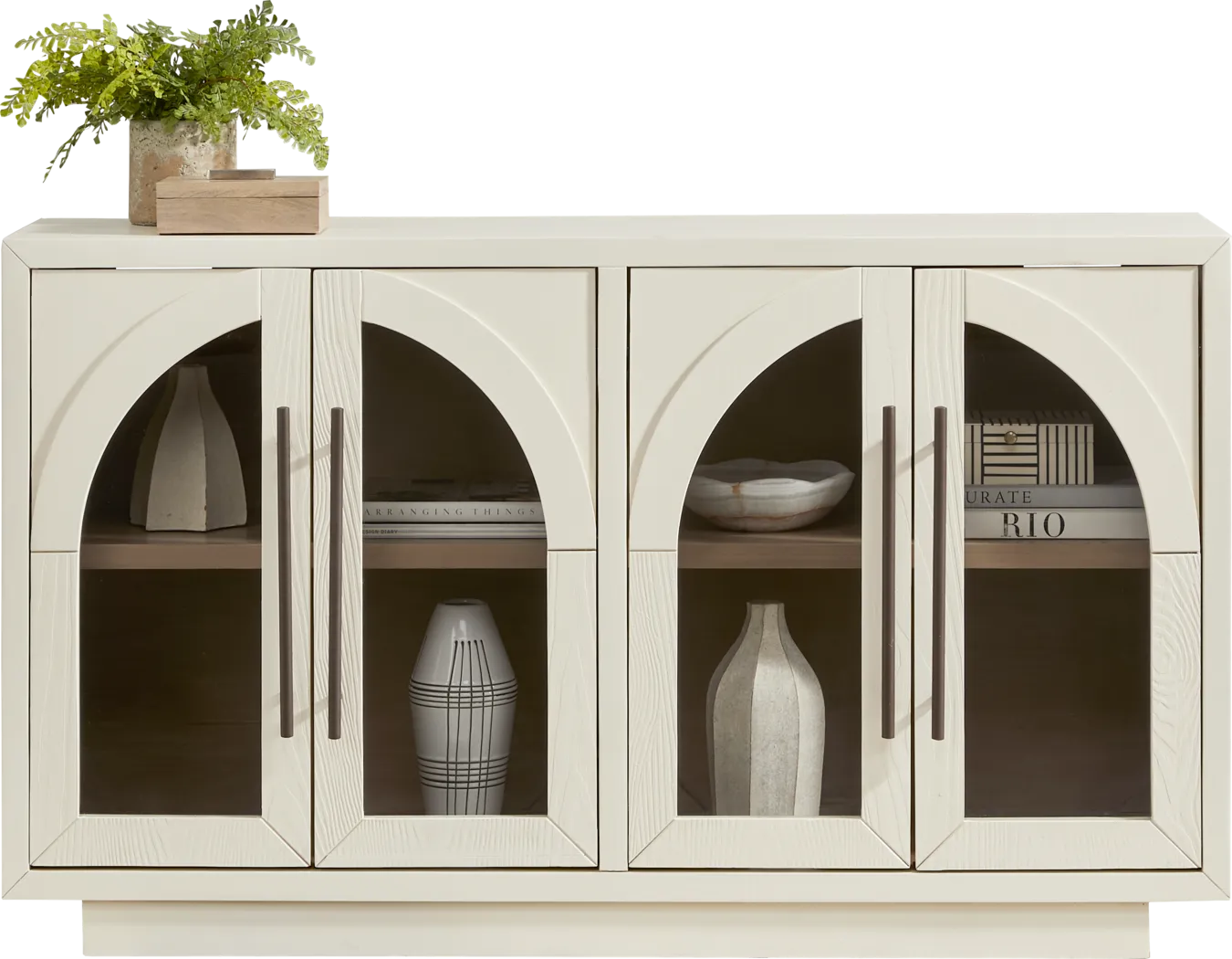 King's Road White Four Door Credenza - Thumbnail - Image 2