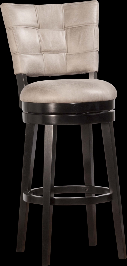 Kingsborough Light Gray Swivel Counter Height Stool - Thumbnail - Image 1