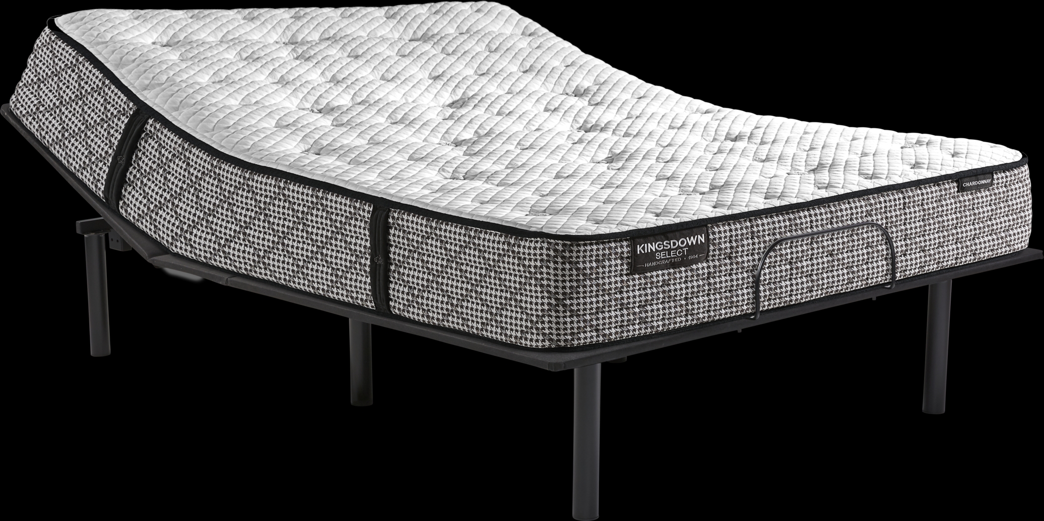 Kingsdown Chardonnay Queen Mattress with Head Up Only Base - Thumbnail - Image 1